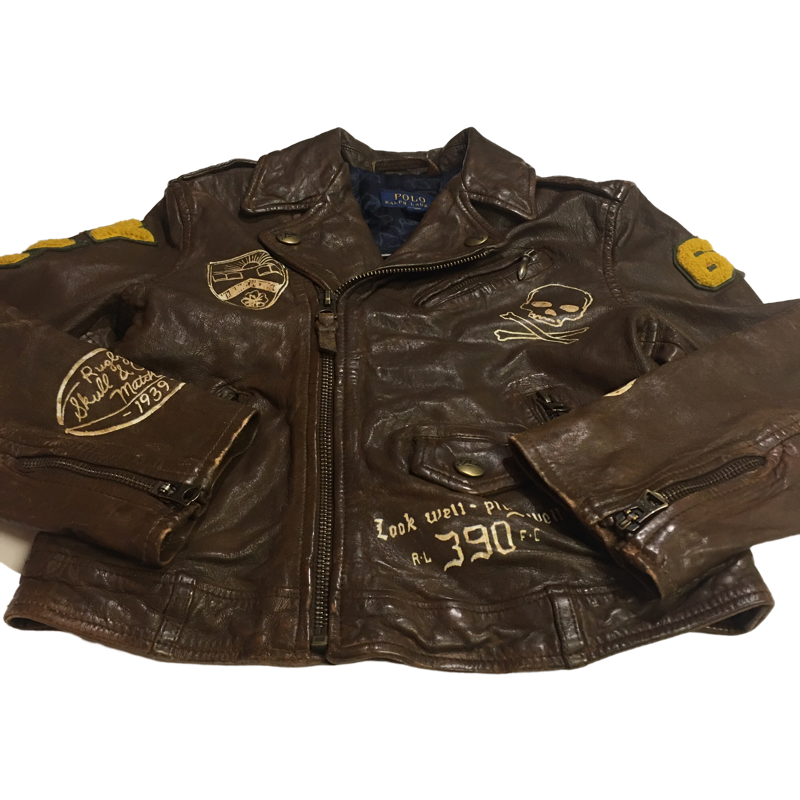 Jacket Leather Ralph Lauren Biker Jacket size 5