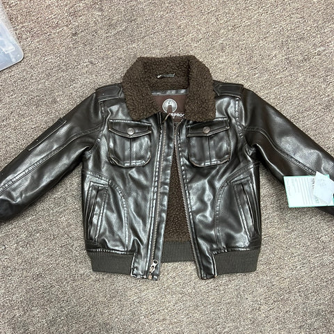 Weatherproof leather jacket